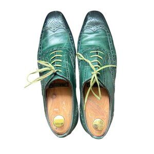 Calzoleria Harris Firenze 1913 Hand-Painted Signature Oxford Green Size 8
